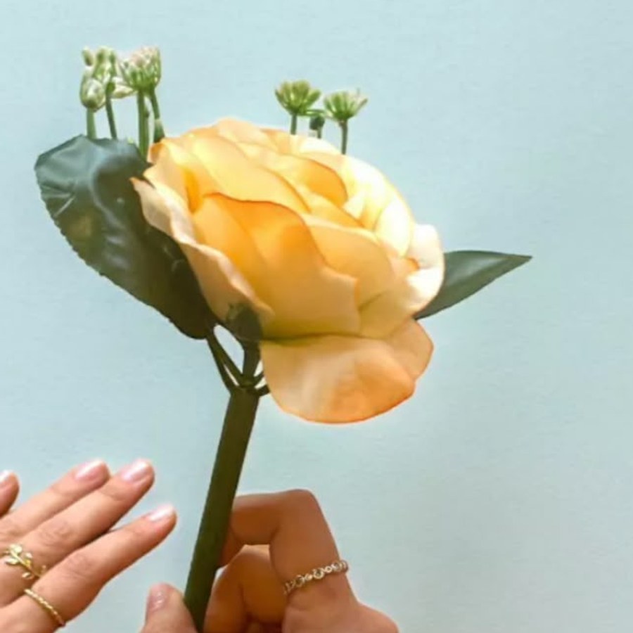 Lapicera flor de tela